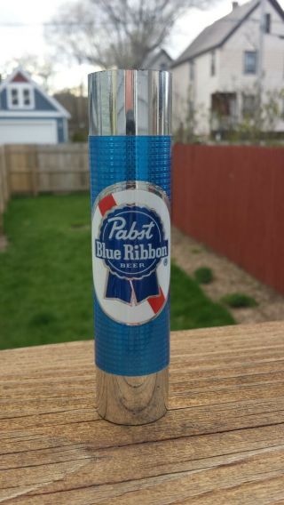 Vintage Pabst Blue Ribbon Beer Tap Handle - Rare Small Cylinder - Milwaukee,  Wi