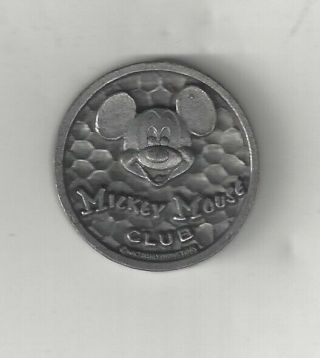 Vintage Mickey Mouse Club Walt Disney Productions Happy Birthday Coin Medal