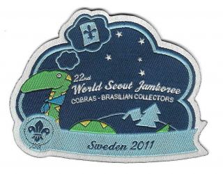 22nd World Jamboree - Sweden 2011 Boy Scout Patch Cobras Brasilian Collectors