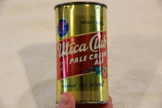 Utica Club Pale Cream Ale Flat Top Gold Metallic
