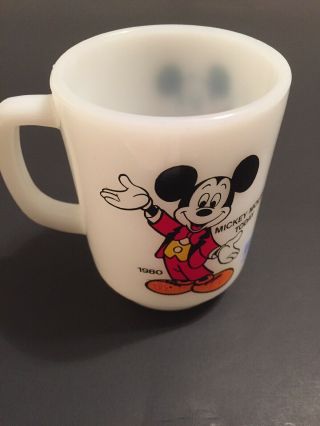 Disney 1980 Mickey Mouse Today Pepsi Collector Series Anchor Hocking Mug Cup