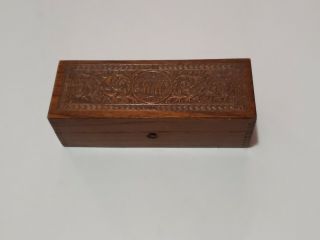 Antique Wheeler & Wilson Sewing Machine Wooden Box W&w Oak Wood