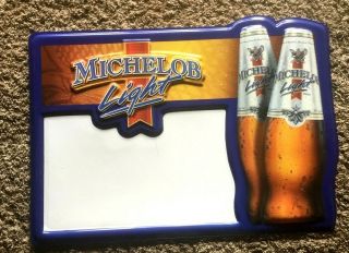 Vintage Michelob Beer Bar Sign With Erasable Writing Area.  Looks Great