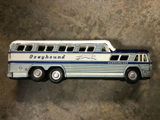Vintage Greyhound Express Scenicruiser Bus Tin Toy Kts Japan