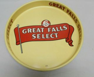 Vintage Great Falls Select Beer Serving Tray Montana Brewery
