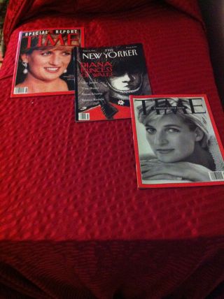 Princess Diana.  Time And Yorker Magazines.  Unread.