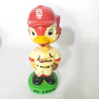 Vintage St Louis Cardinals Bobblehead Fredbird Pitcher