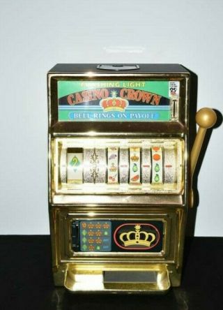 Vintage Waco/Casino Crown 25 Cent Slot Machine Bell Rings/Lights Flash 2