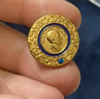 Rotary International Paul Harris Pin Fellow Award Tie Tack Pin With Sapphire Nib
