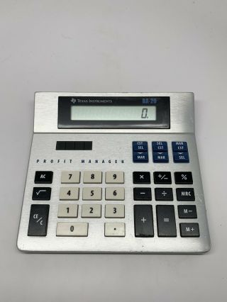 Texas Instruments Ba - 20 Profit Manager (1990) Vintage Margin Calculator