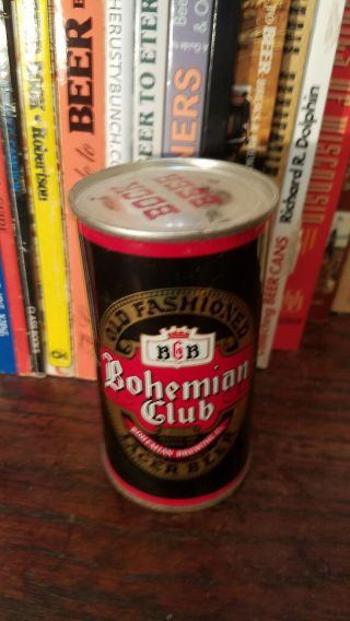 Bohemian Club Lager Bock 12oz Flat Top Beer Can Joliet