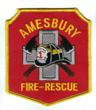 Amesbury (essex County) Ma Massachusetts Fire Dept.  Patch -