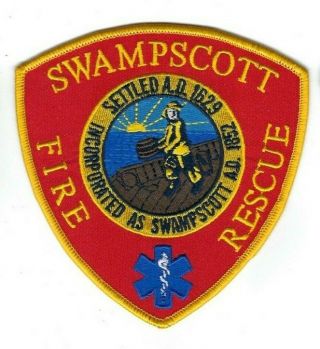 Swampscott (essex County) Ma Massachusetts Fire Dept.  Patch -