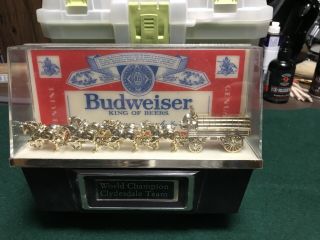 Vintage 1980 Budweiser Clydesdale 3 - D Horse Beer Sign Item 004 - 130 - 79 Incased