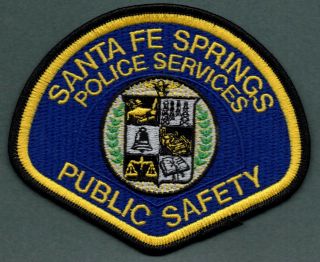 Santa Fe Springs California Ca Police Services Patch