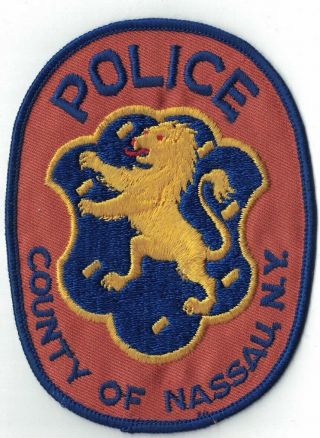 County Of Nassau Police Ny Vintage Police Patch York Ny