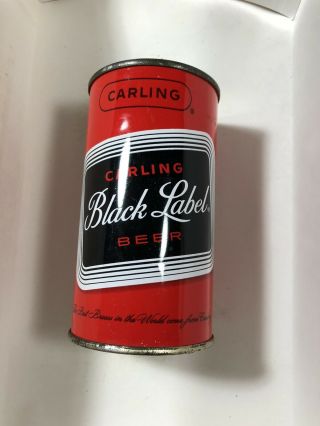 Black Label 12oz Flat Top Beer Can Carling Brewing Baltimore,  Md Usbc 37 - 31