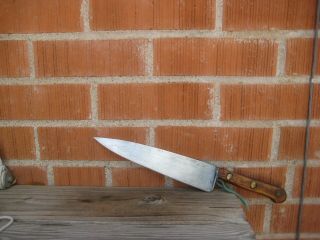 Vintage 9 " Blade Lamson Goodnow Large Carbon Chef Knife Usa