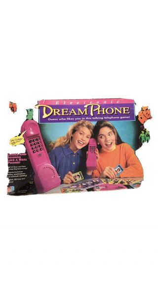 Vintage 1991 Milton Bradley Electronic Dream Phone Board Game