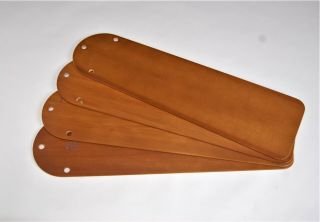 Hunter Vintage Ceiling Fan Parts - Very Good Set Solid Wood Blades