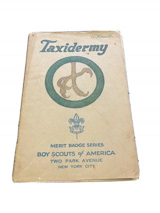 1930’s Boy Scout Merit Badge Book - Taxidermy