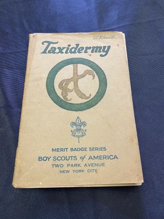 1930’s Boy Scout Merit Badge Book - Taxidermy 2