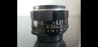 Vintage Asahi Opt.  Co.  - Takumar Fast Lens 1:1.  4 50mm