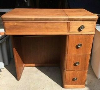 Vintage 1950’s 4 - Drawer Sewing Machine Desk
