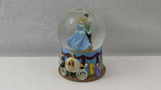 Disney Cinderella " I Love You Truly " Water Globe By Enesco