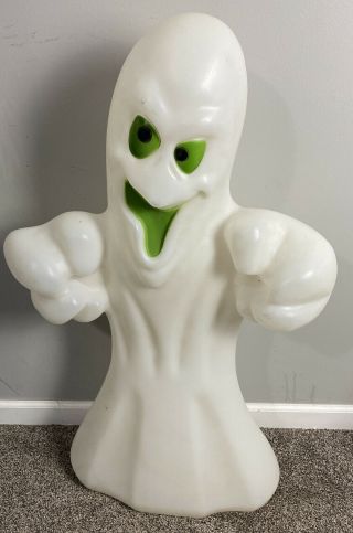 Vintage General Foam Lighted Blow Mold 36 " Grinning Ghost Halloween Yard Decor