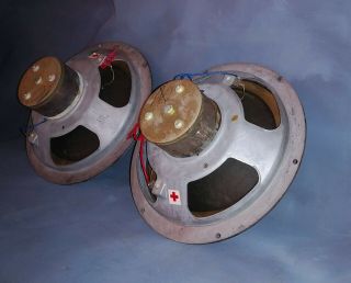 Pair Ar Acoustic Research 10 " Woofer Speakers Vintage 8 Ohms