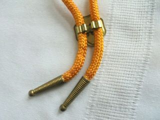 Vintage Girl Scout Yellow Bolo Tie with GS Slide 3