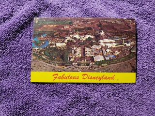 Disneyland Aerial View Vintage Post Card