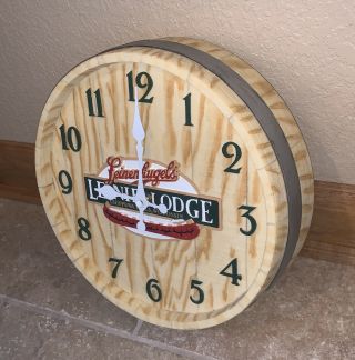 Vintage Leinenkugel Craft Beer Barrel 12 " Wall Clock Display Sign Wood/resin