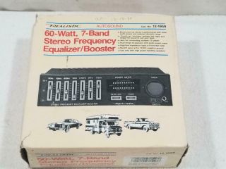 Vintage Realistic 60 Watt 7 Band Stereo Equalizer Booster 12 - 1959 Usa Ship