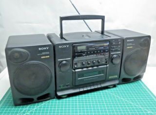 Vintage Sony Cfd - 510 Am/fm Cassette Cd Player Boom Box All