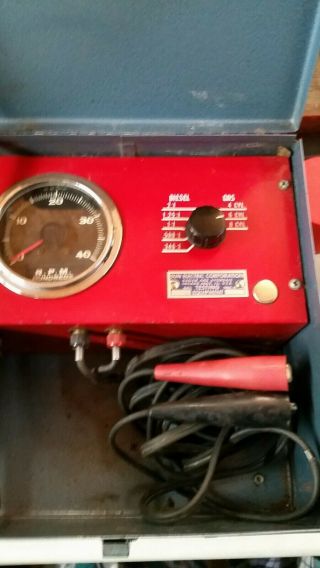 Vintage Sun Electric Tachometer For Gas / Diesel Equipment Model Fst - 2a
