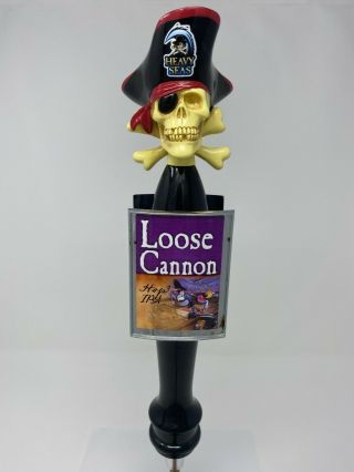 Heavy Seas Loose Cannon Beer Pirate Skull Tap Handle