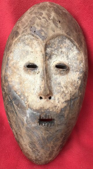 Vintage Lega Tribe Haunting Ancestral Mask - Congo