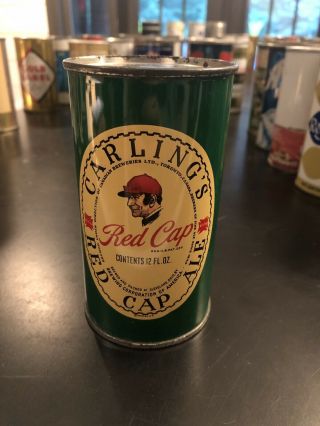 Carlings Red Cap Ale Flat Top Beer Can 119 - 12