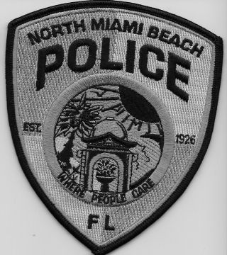 Swat Srt Subdued No Miami Beach Police State Florida Fl Gray Patch
