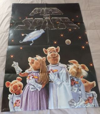 Vintage The Muppet Show Pigs In Space Poster - Miss Piggy (1978,  Scandecor 1792)