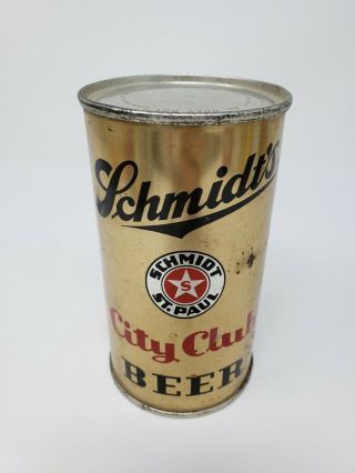 Schmidts City Club Flat Top Beer Can Mn