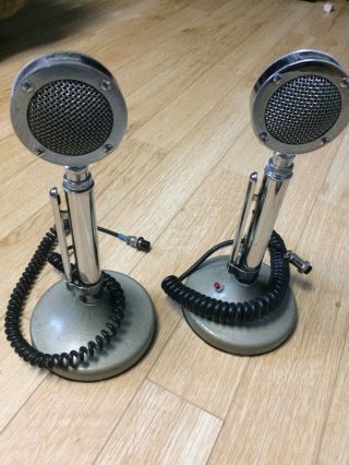Two Astatic D - 104 Vintage Microphones