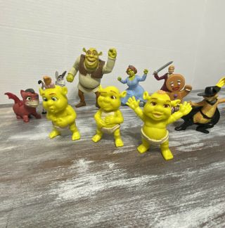 Mcdonalds Toys Shrek Forever After 2010 Complete Set 10 Figures
