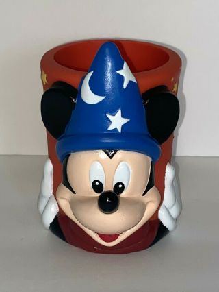 Mickey Mouse Walt Disney World 25th Anniversary Beverage Can Holder Sorcerer