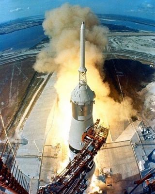Apollo 11 Launch Saturn V Rocket 8x10 Photo Apollo 11 Mission Nasa