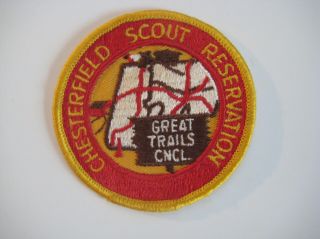 Chesterfield Scout Reservation,  Great Trails Council - Vintage Patch