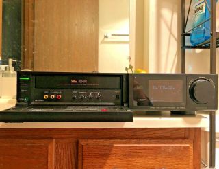 Vintage Sony Slv - 575uc Vhs Hi - Fi Vcr Video Cassette Recorder - Eats Tape