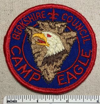 Vintage 1950s - 60s Camp Eagle Boy Scout Badge Patch Bsa Berkshire Council Scouts